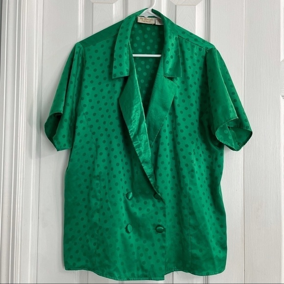 Victoria’s Secret Vintage Gold Label Button Top M - Picture 1 of 11